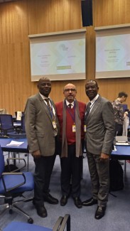 Sir Apollo Kaggwa, Paulo Martelli and Dr. Martin Agwogie