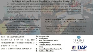 UTC Training Workshop for Addiction Professionals