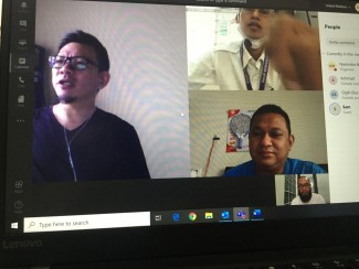 The virtual meeting of UNODC Indonesia and IKAI on the development of UTC remote training